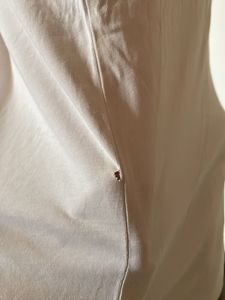zara White T-Shirt with Heart Pocket