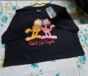 Cute Garfield  Cropped T-Shirt
