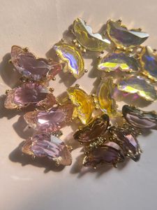 Lilac Tone Mix Crystal Charm