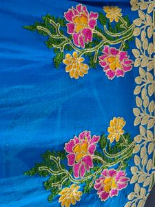 Embroidered punjabi salwar suit with dupatta