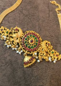 Elegant Gold-toned Necklace &amp; Earring Set