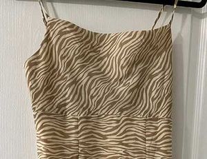 Stylish Zebra Print Mini Dress