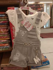 Cute Baby Girls Overalls Set