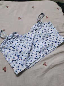 Floral Print Crop Top