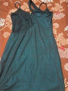 Sparkly Teal Mini Dress
