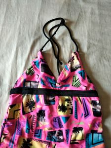 Halter Neck y2k Beach Vibes printed aesthetic top