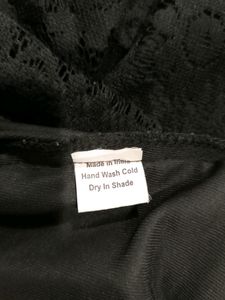 Black Net Sleeveless Top