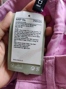 H&amp;M Lavender Denim Shorts