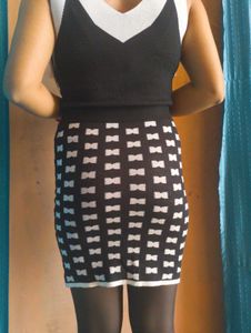 😍Chic Black &amp; White Mini Dress😍