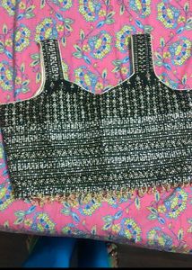 Green Lehenga Choli Set for Mehendi function