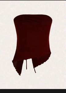 Chic Ruched Tube Top with Drawstring Detail