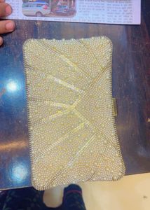 Elegant Pearl Embellished Clutch