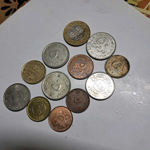 12 assorted Gulf Country coins