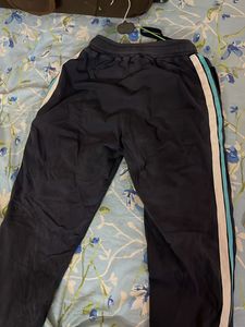 Maniac Navy blue Jogger With Strips On Both Sides