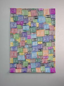 Vibrant Abstract Square Art