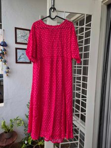 Almost new pink indo-westerm maxi dress