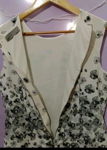 Vero Moda White Printed Midi Dress(woman)