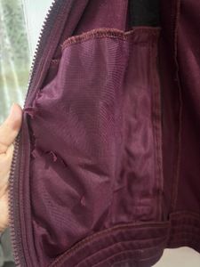 Reebok Burgundy Track Jacket