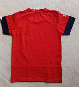Red &amp; Navy Graphic T-Shirt