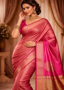 pink saree