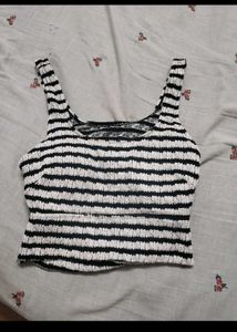 Striped Cropped Tank Top