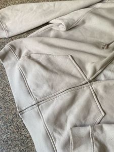 H&amp;M Beige Zip-Up Hoodie