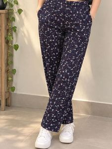Floral Print woollen trouser