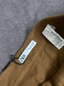 ZARA Comfortable Brown Cargo Pants