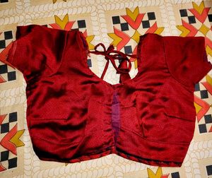 Deep Maroon Textured Blouse