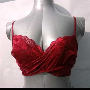 (564)Rust Red Bra 34