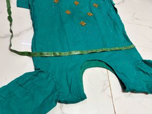 shinny cotton handwork dress