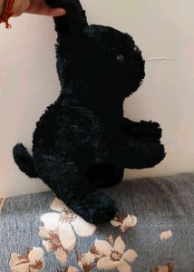Cute Black Dog Plush Toy