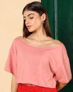 Peach Crop Top