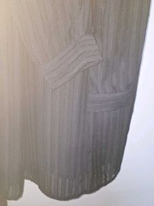 Chic Black dress with self design