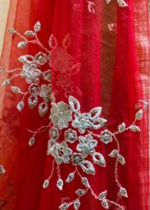 Elegant Embroidered Ethnic Gown with Dupatta