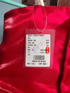 Brand new red flared party wear frock