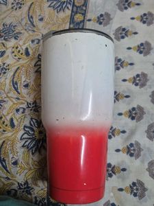 Insulated Tumbler Cup - White & Red
