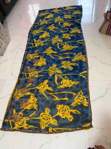 beutifull printed saree with attached blouse