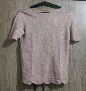 Sheer Lace Sparkle Top