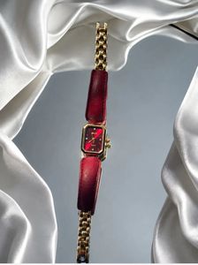 Elegant Red & Gold Women's Watch
