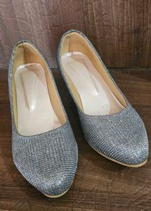 Sparkling Silver Heels