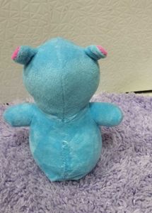 Cute Blue Hippo Plush chu  sound To
