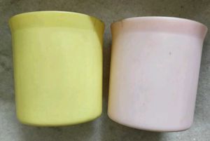 Set of 2 Mugs - Yellow &amp; Pink