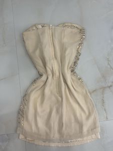 H&amp;M Sparkling Embellished Strapless Dress