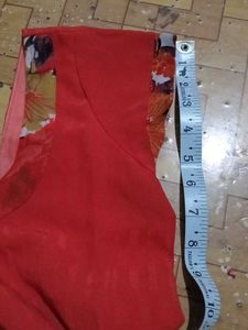 Fire Orange Trim Kurti