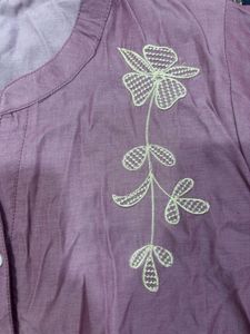 Embroidered Kurta Co-ord Set