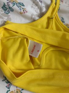 Vibrant Yellow Spaghetti Strap Top