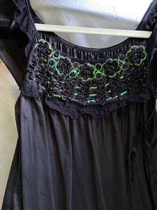 Chic Black Embellished Top