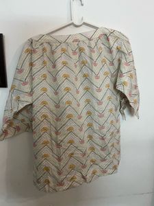 Boho Abstract Print Blouse