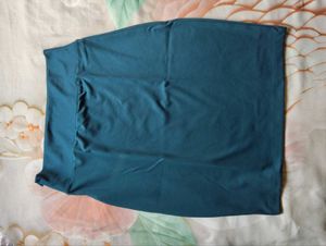 Stylish Teal Pencil Skirt